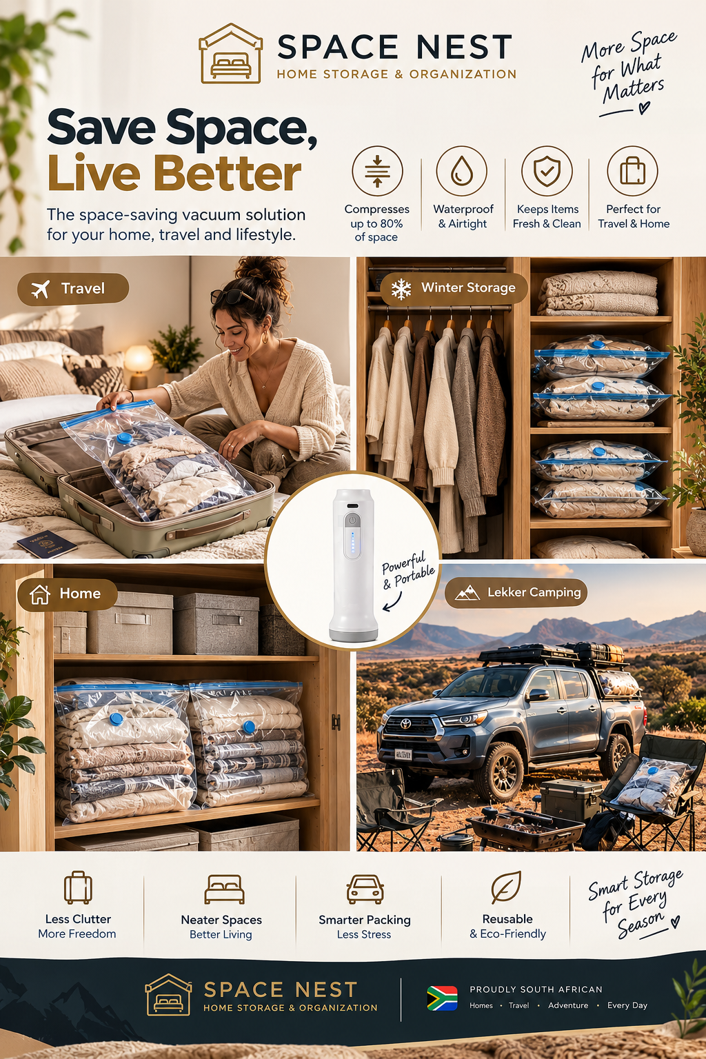 SpaceNest Vacuum Storage Set