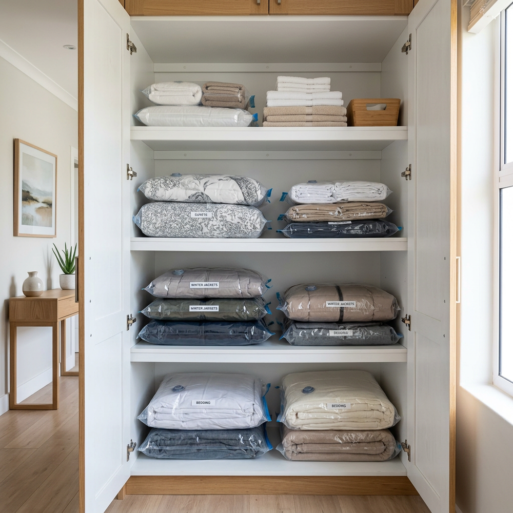 After - organised cupboard