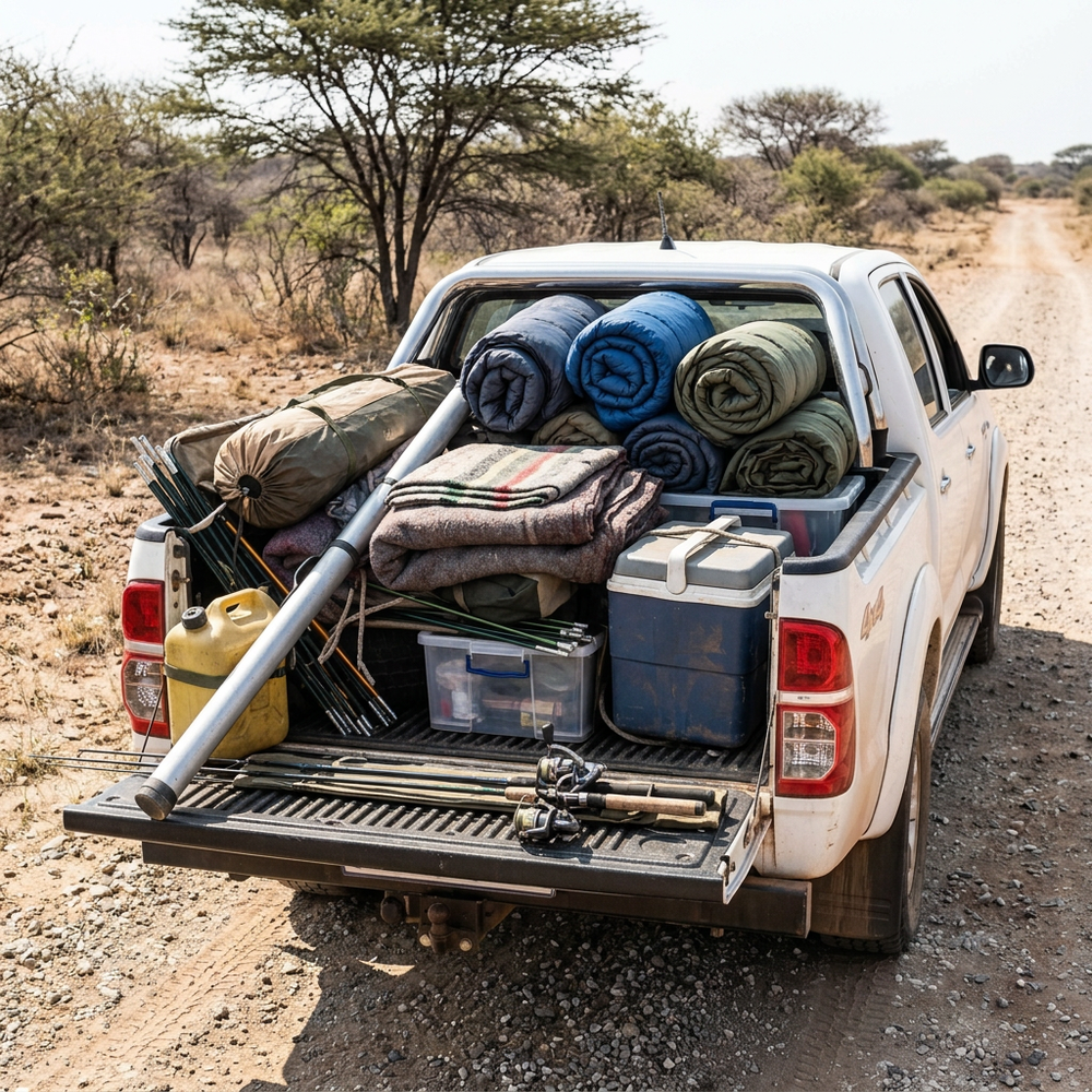 Hilux bakkie - less messy before
